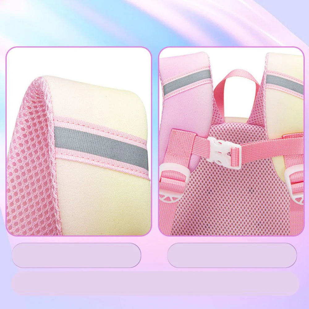 ZOKPO Unicorn School Bag for Girls | Waterproof PU Backpack for Kids | Lightweight Cute Cartoon Backpack Large Capacity Kid's Travel Bag, Picnic Bag, Lightweight School Bag for Boys Girls